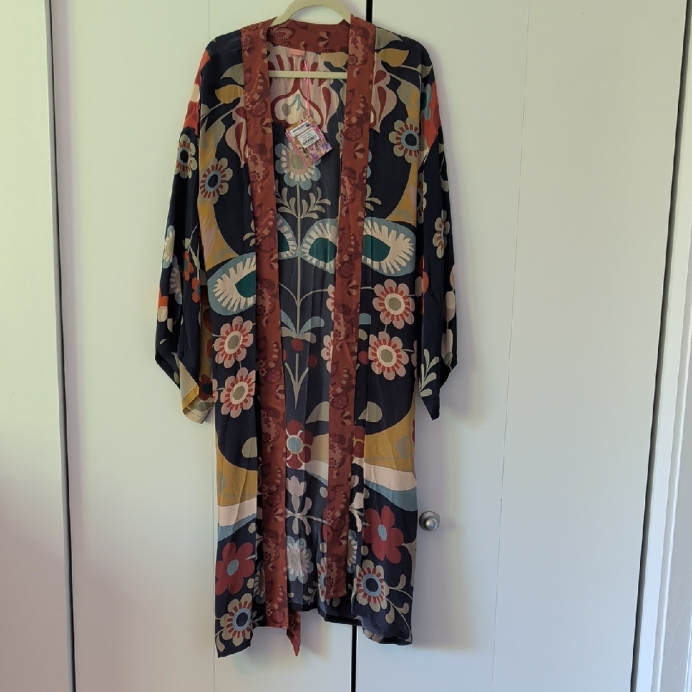 Floral Kimono Robe - Multicolor